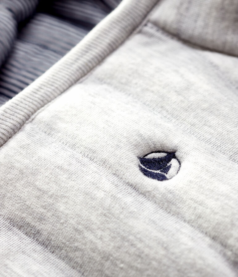 Giubbotto senza maniche in tubique beb&egrave; grigio